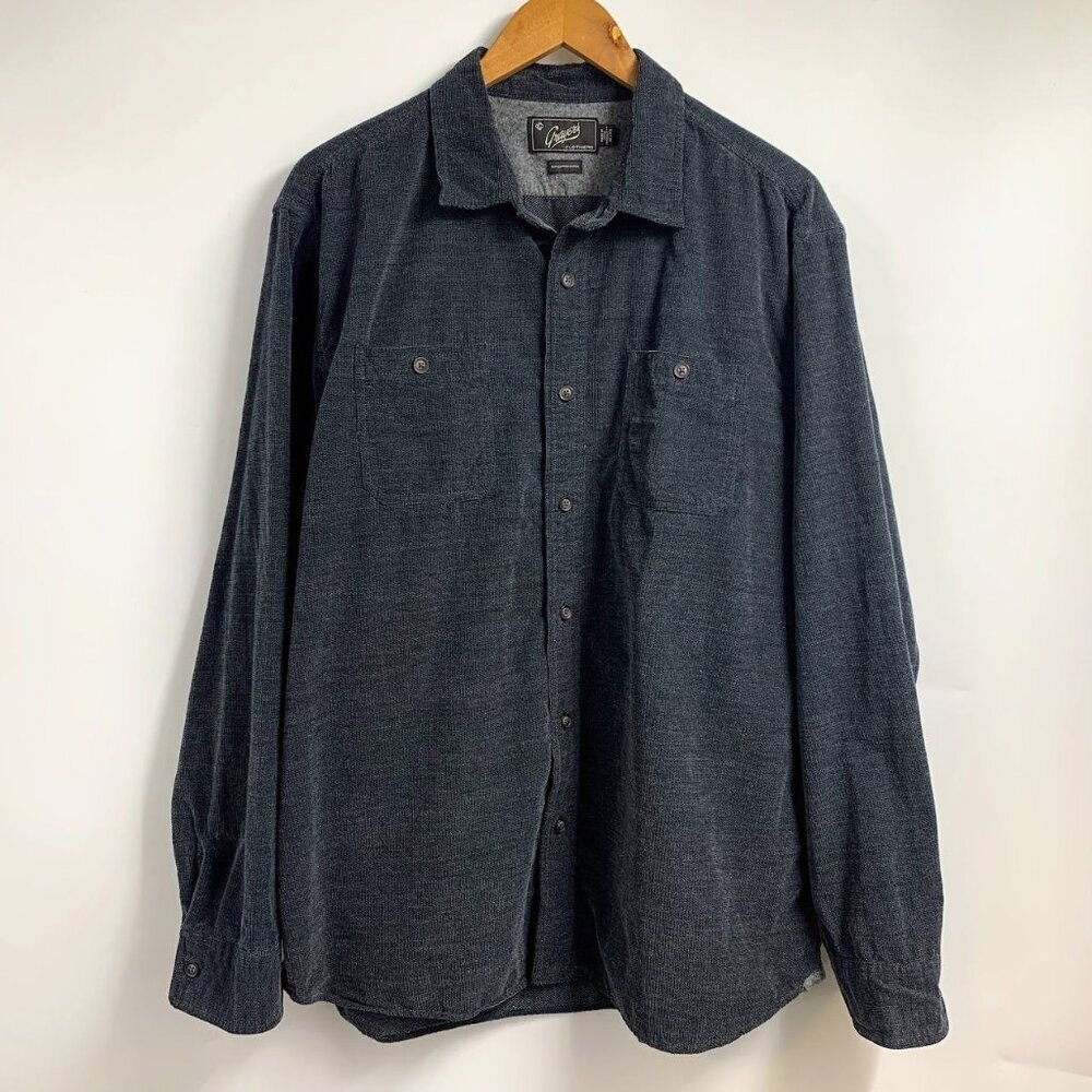 Grayers Men's Hayes Brushed Cordies Button Up Long Sleeve Shirt Size XL